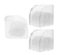 MAGICLULU Organizer per Orologi in Plastica 3 Pezzi con Cuscinetto Morbido Interno e Materiale Protettivo, Supporto per Orologio Singolo per Casa e Viaggio