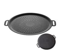 MAGICLULU Padella Per Barbecue Coreana Antiaderente Per Grigliare La Per Barbecue All'aperto Campeggio Cucina Grigliate Manici Robusti