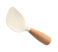 MAGICLULU Paletta Per Riso in Silicone Manico in Legno Spatola Antiaderente Per Cucina Facile Da Pulire e Resistente Al Calore Design in Piedi Per Riporre Facilmente