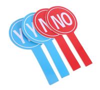 MAGICLULU Palette di Voto Riutilizzabili Sì No 4 Pezzi in Schiuma 15x30cm per Insegnanti e Aula, Tabellone per Giudici e Accessorio per Attività Didattiche Educative