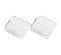 MAGICLULU Palette per Nail Art in Acrilico Trasparente 2 Pezzi 7X6 CM Design Ergonomico Portatile per Mescolare Colori e Sviluppare Formule Personalizzate in Salone o Casa