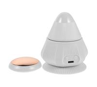 MAGICLULU Palla da Massaggio Portatile a Forma di Cono con Vibrazione e Calore, in Plastica per Rilassamento Muscolare di Schiena e Collo, per Ufficio e Viaggio