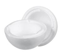 MAGICLULU Palla di Schiuma Polistirolo Leggera e Resistente, Sfera Bianca 15 CM per Decorazioni Natalizie e Feste Artigianali