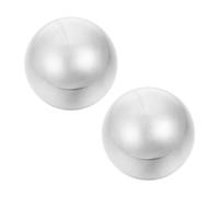 MAGICLULU Palline da Massaggio per Mani in Acciaio Inox 2 Pezzi per Esercizi Manuali Antistress e Fisioterapia, Palline Rotolanti per Rilassamento Muscolare e Benessere a Casa