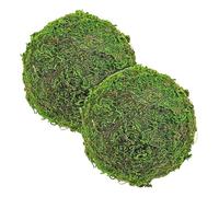MAGICLULU Palline Decorative Verdi in Schiuma e Plastica 2 Pezzi per Decorazioni da Soggiorno e Casa Stile Moderno e Pastorale Facile da Gestire e Centrotavola