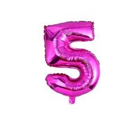 MAGICLULU Palloncini Foil Digitali Decorazioni Numeri Compleanno Primo Palloncini D'oro Di Grandi Dimensioni Palloncino Con Numero Di Lamina Palloncino Numero Di Elio Rosy