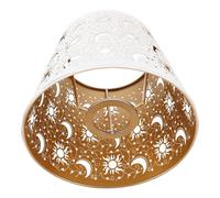 MAGICLULU Paralume da Tavolo in Ferro Piccolo Decorativo Incisioni Artistiche Paralume da Comodino per Uso Domestico e Bar per Camera da Letto e Ristorante