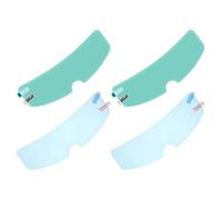 MAGICLULU Pellicole Antipioggia per Casco Moto 4 Pezzi in Pet Resistenti AI Graffi Inserti Antiappannamento per Visiera Protezione Visibilità per Guida in Condizioni Meteo Avverse