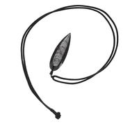MAGICLULU Pendente Grande in Pietra Fossile di Ammonite Nero, Design Realistico Versatile per Gioielli e Decorazione Casa, per Appassionati di Paleontologia