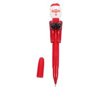 MAGICLULU Penna a Sfera di Babbo Natale 10 Blu in Plastica e Silicone Penna Creativa per Ufficio e Scuola Cancelleria Natalizia per Studenti e Feste