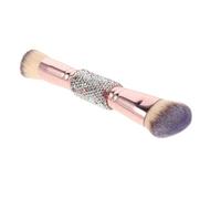 MAGICLULU Pennello Fondotinta Dual-ended con Manico in Rhinestone Setole Morbide per Viso Polvere e Blush Strumento Professionale per Contouring e Sfumature per Viaggi e Sensibile