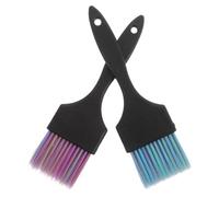MAGICLULU Pennello per Chioma per Trattamenti di Olio e Colorazione, Set 2 Pezzi Setole Morbide in Nylon e Manico Corto in Plastica, Applicazione Precisa e Delicata per Saloni