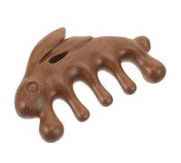 MAGICLULU Pettine da Massaggio in Legno per Cute Capillare Denti Larghi, Massaggiatore Corporeo Ergonomico Portatile, Strumento per Massaggio Thailandese Antistatico per Relax e Benessere