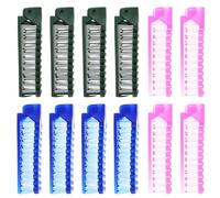 MAGICLULU Pettine Pieghevole per Chioma 12 Pezzi in Plastico Portatile e Leggero per Uso Quotidiano a Casa e Saloni da Viaggio Colore Casuale