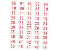 MAGICLULU Pettorali da Gara Numerati in Resistente con Spille in Metallo Forniture Sportive per Eventi e Competizioni Adatti Maratone e Gare Scolastiche