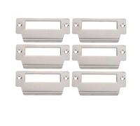 MAGICLULU Piastra di Rinforzo Porta in Acciaio Inox 6 Pezzi Copripiatti e Contropiastra per Serratura, Adatta a Porte di Legno e Blindate