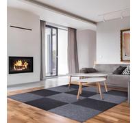 MAGICLULU Piastrelle per Pavimenti Imbottite Autoadesive 30x30cm, Set da 30 Pezzi in Poliestere Antiscivolo, per Casa, Ufficio e Spazi Interni, Facile Installazione senza Colla