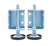 MAGICLULU Piedini Regolabili in Acciaio per Mobili 1 Paio, Livellatori per Gambe Armadi e Tavoli Protezione Pavimento, Staffa Angolare Multiuso per Superfici Irregolari e Montaggio Sicuro