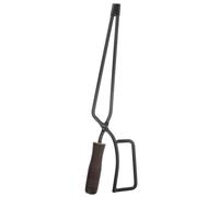 MAGICLULU Pinze da Barbecue Lunghe in Acciaio al Carbonio e Legno, Multiuso e Portatili, per Barbecue e Eventi All'aperto, Colore Nero Resistente e Funzionale