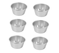 MAGICLULU Pirottini Rotondi Antiaderenti Per Budino Set Da 6 Pezzi Per Budino Caramello E Toast