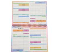 MAGICLULU Planner Settimanale per Spese e Budget Registro Entrate Agenda Finanziaria Compatta per Uso Quotidiano e Mensile Taccuino Resistente con Copertina Robusta per Gestione Spese Casa