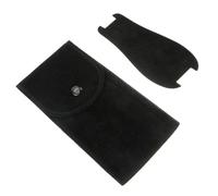 MAGICLULU Pochette per Orologio da Viaggio Portatile, in Flanella Nera | 1 Pezzo, Cuscinetto Integrato, per Smartwatch e Bracciale, Design Raffinato, Custodia Protettiva da Viaggio
