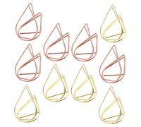 MAGICLULU Porta Numeri da Tavolo in Metallo Set 10 Pezzi, Clip Portafoto e Portamemo Piccolo per Segnaposto Matrimonio e Feste, Fermagli Porta Biglietti Decorativi Dorati e Rosa Gold