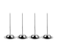 MAGICLULU Porta Ricevute in Acciaio Inossidabile 4 Pezzi Punta per Scontrini e Assegni, Supporto per Fatture e Note da Scrivania, Organizer Multifunzione per Ristorante, Cucina e Ufficio