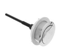 MAGICLULU Pulsante Scarico Wc a Muro in Abs Argento, Facile da Installare e Resistente alla Ruggine, Adatto per Serbatoio della Toilette Rotondo in Casa o Hotel Stili multipli