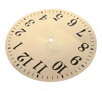 MAGICLULU Quadrante Rotondo per Orologio da Parete in Pvc Dorato 25 Cm Accessorio Sostitutivo Fai da Te per Parti Orologio Piastra di Ricambio Resistente e Liscia