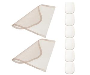 MAGICLULU Rete per Realizzazione Parrucche in Pizzo Riparazione e Cappello Marrone 8 Pezzi Chiusura con Durata e Resistenza Eccezionali Parrucca per Progetti Fai-da-te