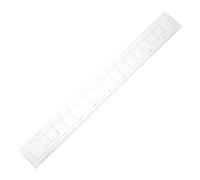 MAGICLULU Righello per Mappe Coordinate Geografiche 37 Cm Trasparente, Strumento di Misura Cartografica ad Alta Precisione per Studenti e Viaggiatori, Dispositivo Portatile per Lettura