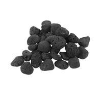 MAGICLULU Rocce Laviche Naturali per Braciere 1200g Pietre Vulcaniche Nere 3-5cm per Tavoli da Fuoco da Esterno Giardino e Decorazioni Paesaggistiche