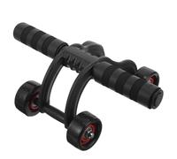 MAGICLULU Ruota Addominali Professionale Cuscinetti, Ruote, ABS | Allenamento Addominale e Gambe, Manico Antiscivolo, Portatile, per Uomini, Nero, Uso Domestico
