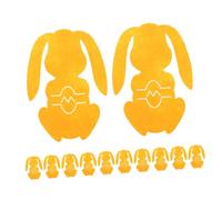 MAGICLULU Sacchetto Portaposate Pasquale Coniglio in Feltro Giallo, Set 12 Pezzi, Custodia Portautensili Piccola per Decorazioni Tavola e Organizzazione Posate per Feste di Pasqua