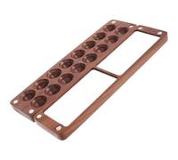 MAGICLULU Scatola per Acquerelli in Legno di Noce Nero Mini da 16 Colori, Tavolozza per Miscelare Pigmenti, Valigetta Portatile per Pittura a Olio e Acquerelli, Adatta e Artisti in Viaggio