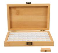 MAGICLULU Scatola Portatile per Pigmenti Acquerello, 36 Scomparti, | Legno, Plastica e Ferro, per Pittura e Disegno Artistico, per Amici che Imparano L'arte