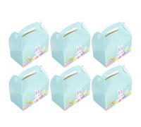 MAGICLULU Scatole per Imballaggio Torte Pasquali in Carta Set da 6 Pezzi Porta Dessert Portatile per Feste di Pasqua e Compleanni Contenitori per Dolci Fatti in Casa Eleganti e Resistenti