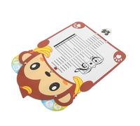 MAGICLULU Scheda Didattica Musicale Portatile a Forma di Scimmia per Principianti, Lavagna Bianca Pentagramma, Strumento Educativo per Esercizi di Teoria Musicale e Allenamento del Ritmo