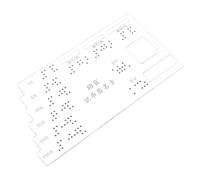 MAGICLULU Scheda Guida in Braille in Acrilico per Non Vedenti, Riconoscimento Monete e Servizi Bancari, Accessorio per Autonomia Quotidiana