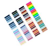 MAGICLULU Segnapagina Adesivi Trasparenti Colorati Blocchetti Multiuso Etichette Autoadesive Compatte per Libri Quaderni e Ufficio Facili da Scrivere e Portare per Studio e Colore Casuale