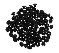 MAGICLULU Set 100 Tappi in Gomma Nera per Pannelli Forati, Coprifori per Viti, Tappi Rotondi Filettati 0,67x0,53' per Fissaggio Sicuro e Resistenza Peso, Accessori per Organizzatori