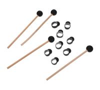 MAGICLULU Set 12 Pezzi Bacchette Vuote e Protezioni Dita in Silicone per Tamburo Etereo, Accessori per Batteria Copri Dita Confortevoli per Esercizi Prolungati e Pratica Musicale
