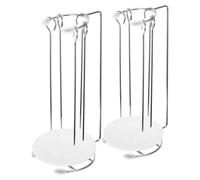 MAGICLULU Set 2 Ganci Appendiabiti in Acciaio Inossidabile per Barbecue, Supporto Sospeso Piastra Raccogli Gocce, Pratico e Portatile per Cucina all’Aperto e Grigliate in Giardino