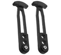 MAGICLULU Set 2 Pezzi Cinghie di Fissaggio in Gomma Nera con Fermo a T, Cinghia Regolabile per Scaletta da Bagno e Scala Telescopica, Accessori per Barche e Yacht, Protezione umidità