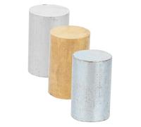 MAGICLULU Set 3 Cilindri Metallici Per Esperimenti Sulla Densità Cilindri Rame Ferro e Alluminio Per Indagini Didattiche Sulla Gravità Specifica e Volume