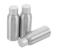 MAGICLULU Set 3 Pezzi Bottiglie Cosmetiche in Alluminio da 100ml, Contenitori da Viaggio Portatili e Riutilizzabili, per Attività Outdoor e Trasporto Sicuro