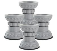 MAGICLULU Set 4 Pezzi Cuscinetti Antivibranti per Lavatrice Regolabili 360°, Piedini Antiscivolo per Mobili, Sollevatori Compatti per Lavatrici e Asciugatrici, Adatti a Pavimenti Irregolari