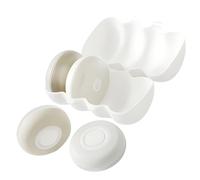 MAGICLULU Set 4 Pezzi Flaconi Shampoo e Lozione da Viaggio Ricaricabili, Contenitori per Crema Viso Portatili e Barattoli Campione Compatti per Accessori Personali