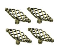 MAGICLULU Set 4 Pezzi Maniglie per Mobili Cucina in Rame Design Gabbia per Uccelli Stile Nordico Base Solida Resistente per Armadi e Cassetti